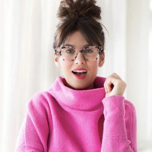 Free People Ottoman Sweater Electric Pink S NWT